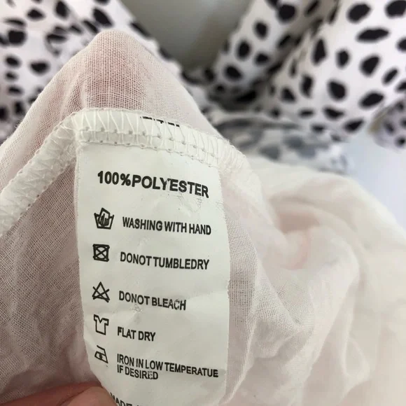 💥HOST PICK💥 Zara Polka Dot Shoulder Tie Ruffle Mini Dress - Picture 9 of 11